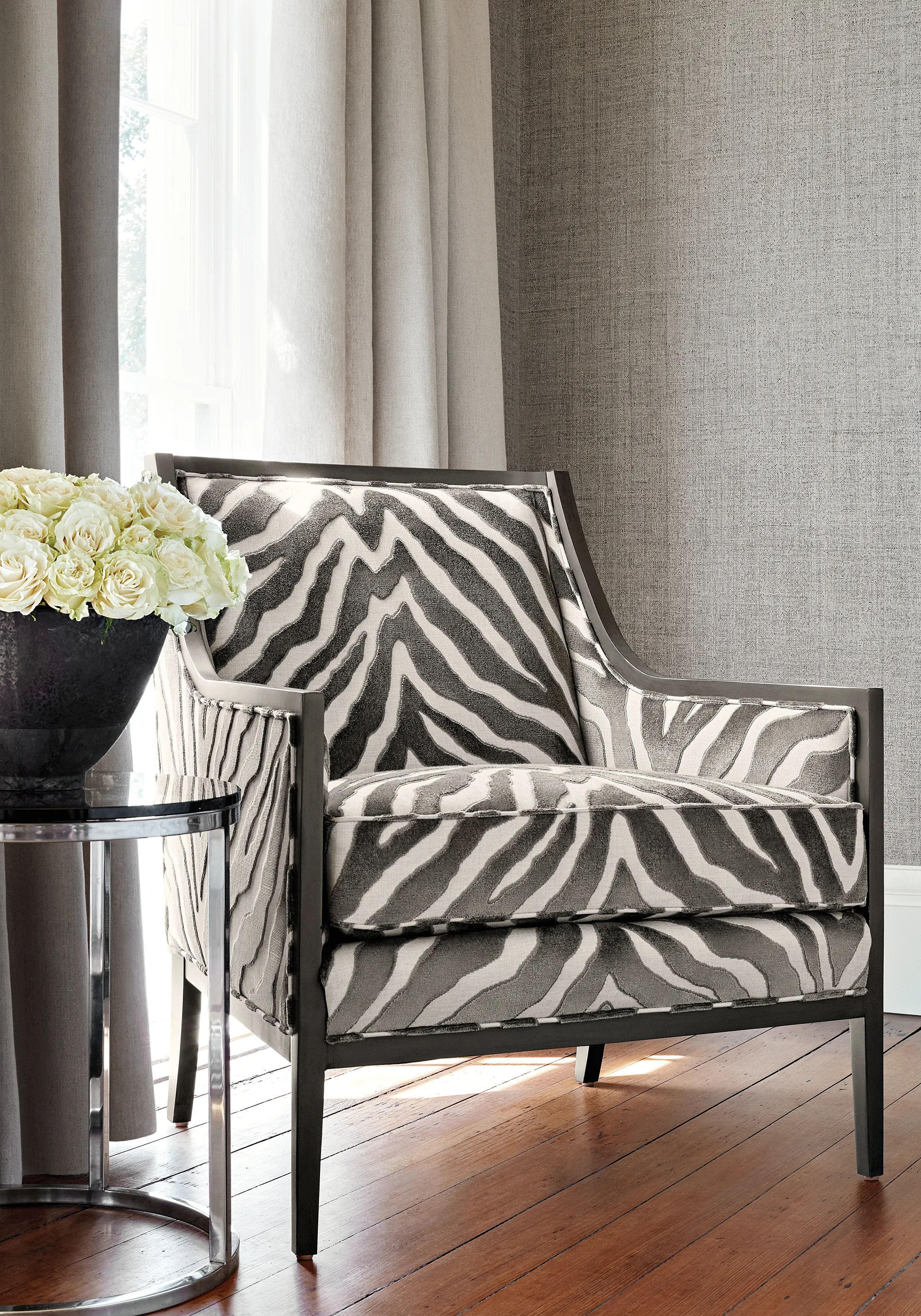 Thibaut Etosha Velvet in Graphite (W80404)