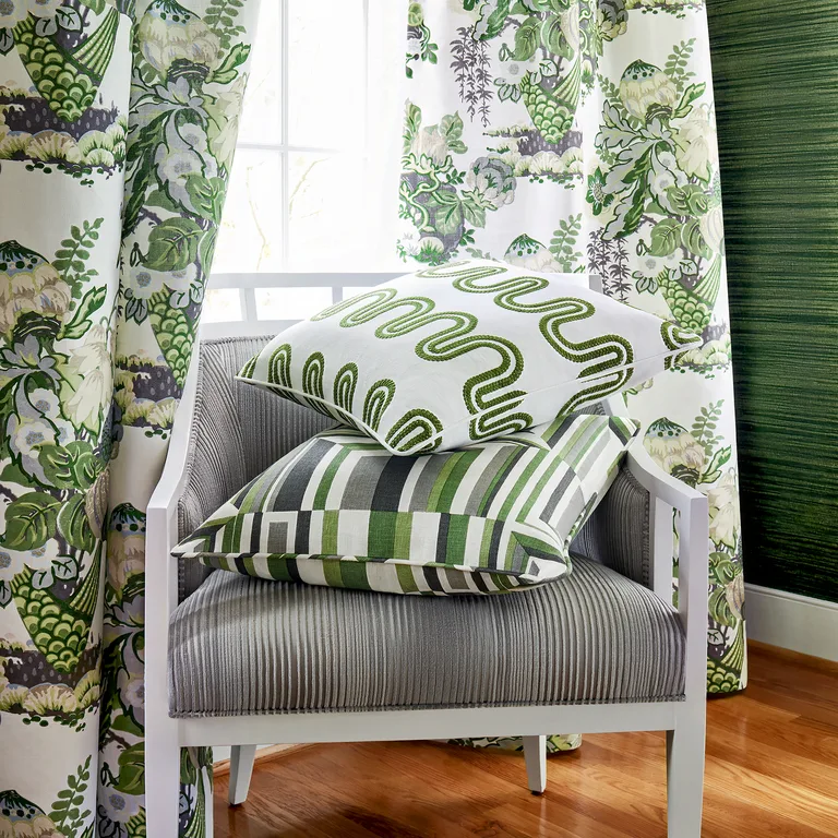 Anna French Fairbanks in Green and White (AF9647)