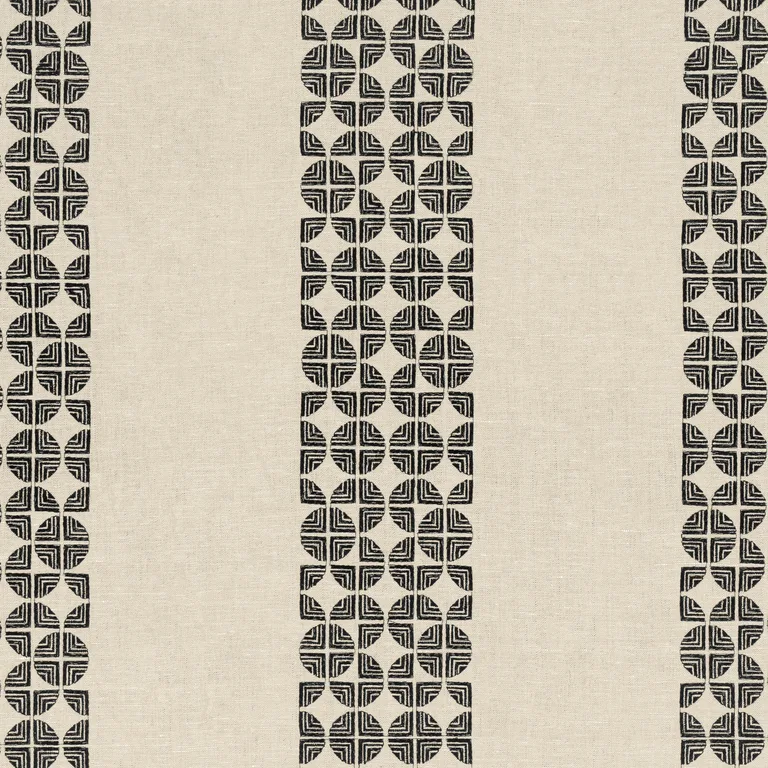 Anna French Fairmont Stripe Embroidery in Black (AW23131)