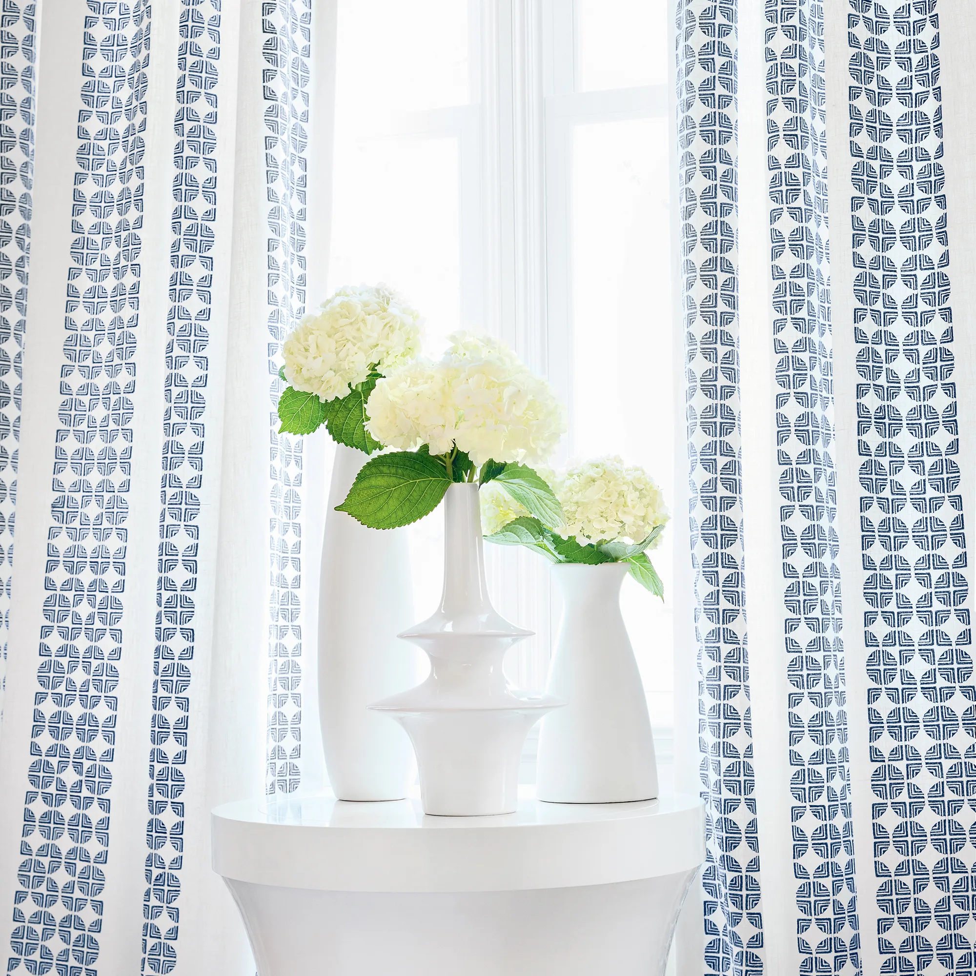 Anna French Fairmont Stripe Embroidery in Navy (AW23130)