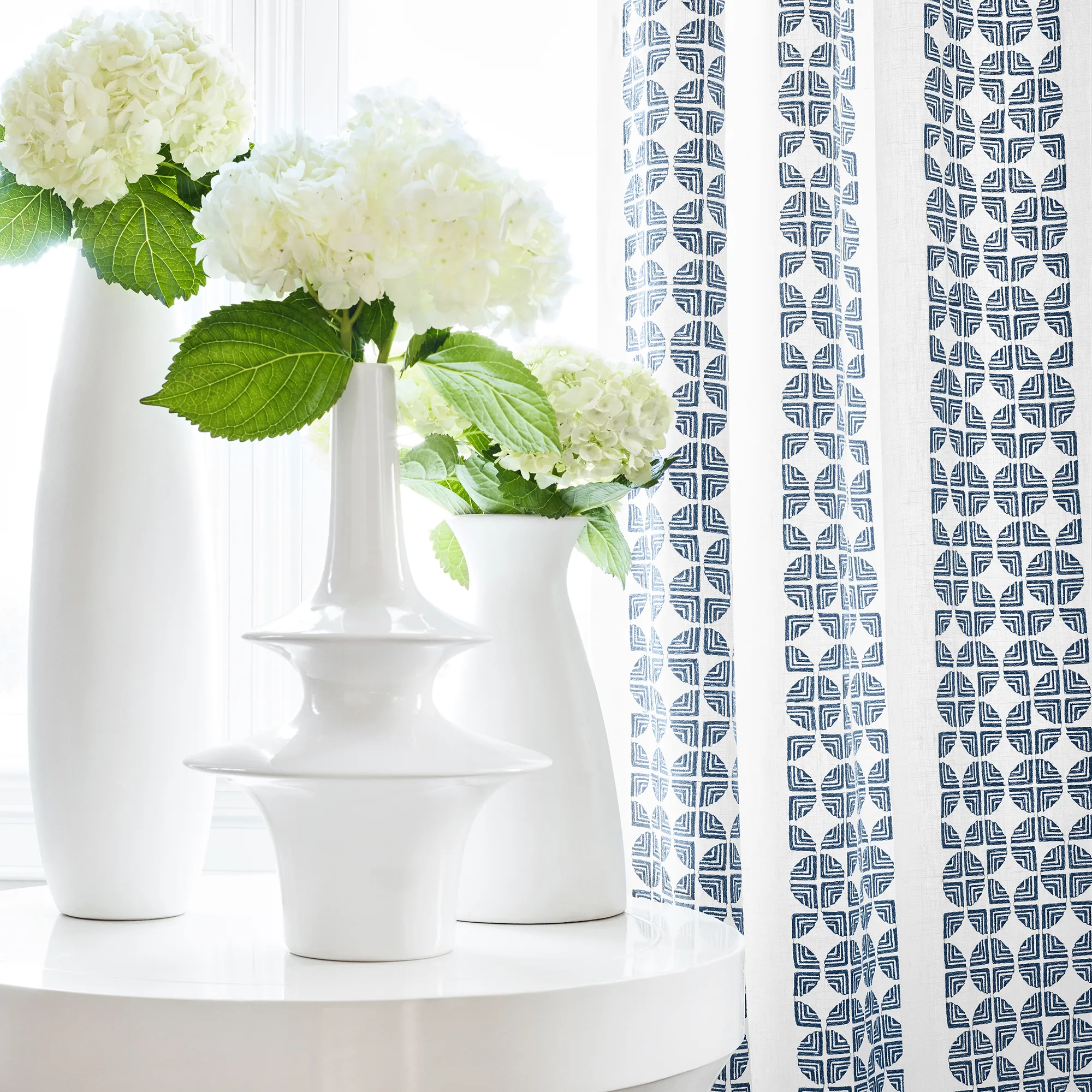 Anna French Fairmont Stripe Embroidery in Navy (AW23130)