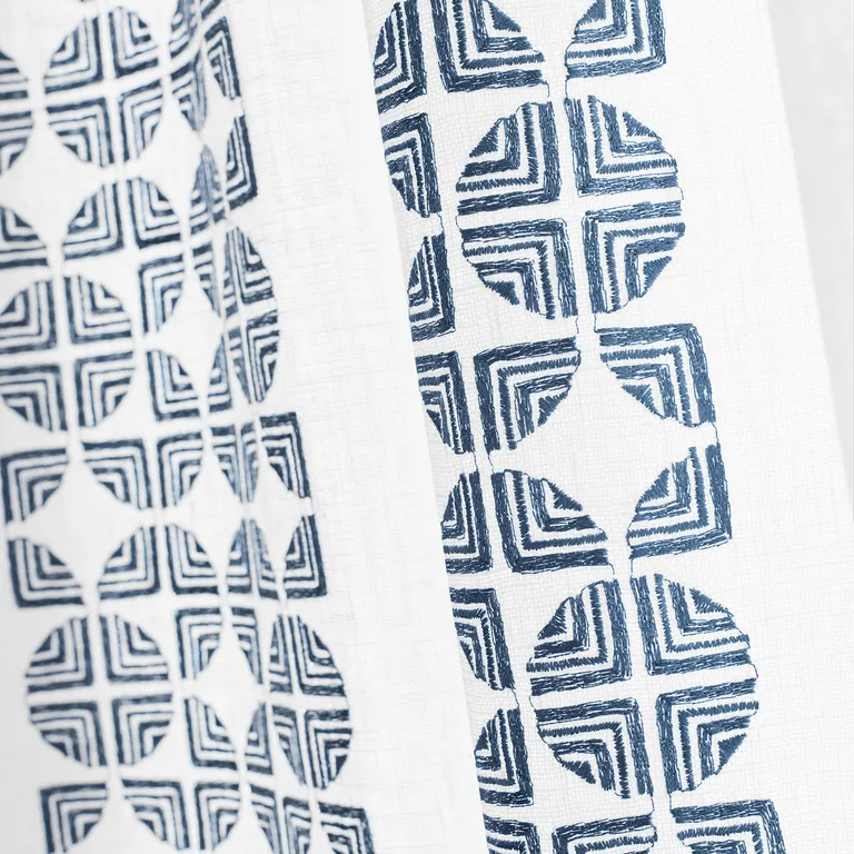 Anna French Fairmont Stripe Embroidery in Navy (AW23130)
