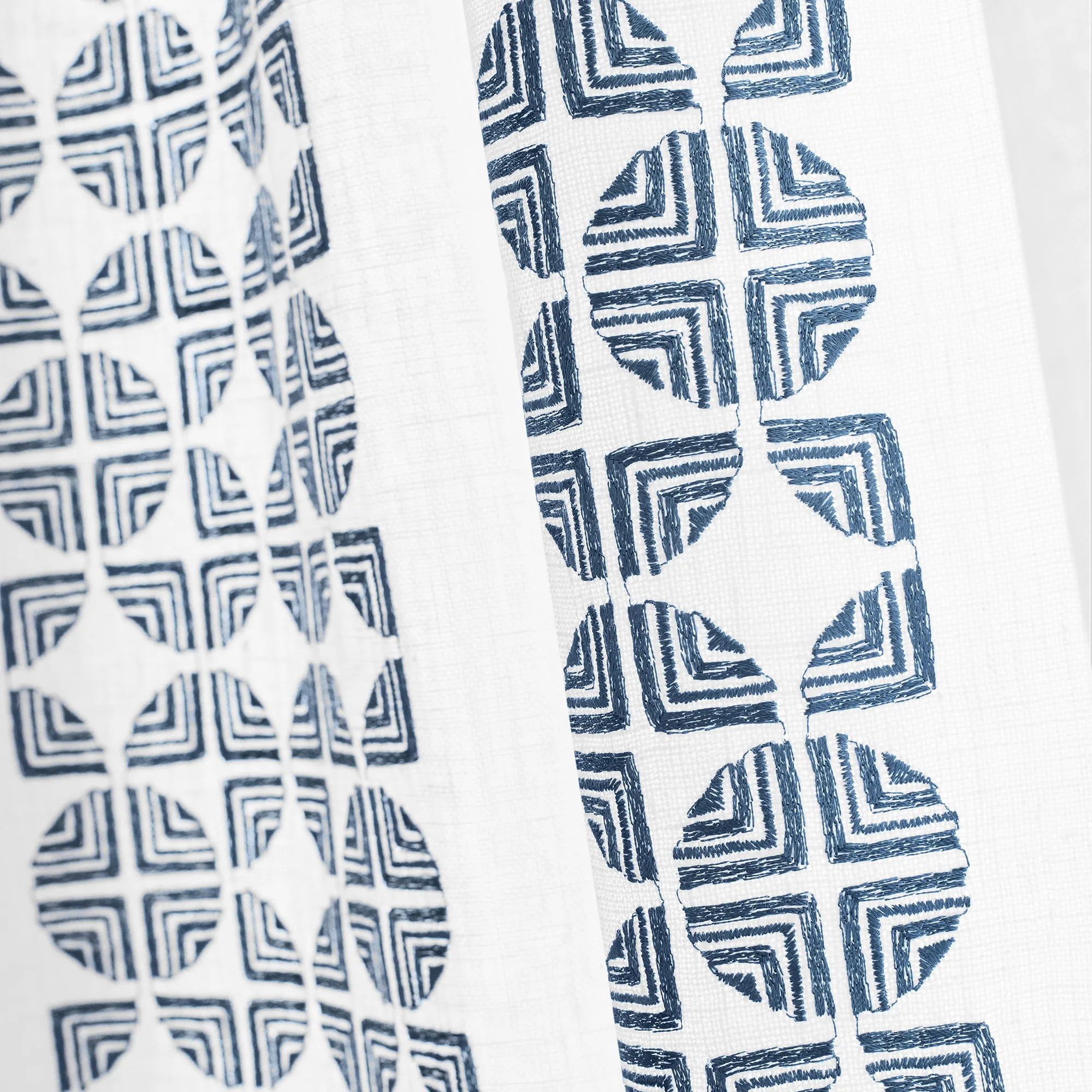 Anna French Fairmont Stripe Embroidery in Navy (AW23130)