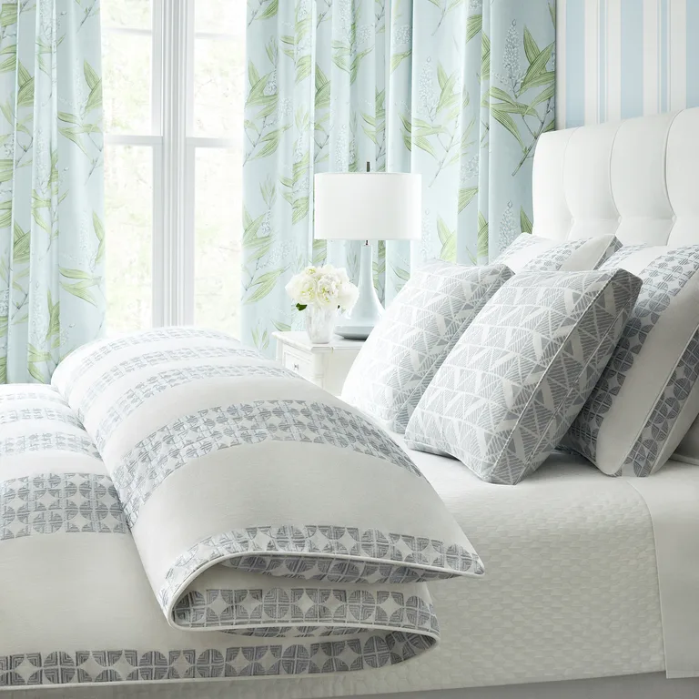 Anna French Fairmont Stripe Embroidery in Soft Blue (AW23128)