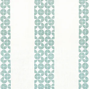 Anna French Fairmont Stripe Embroidery in Teal (AW23129)
