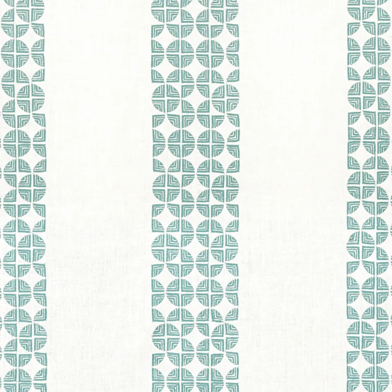 Anna French Fairmont Stripe Embroidery in Teal (AW23129)