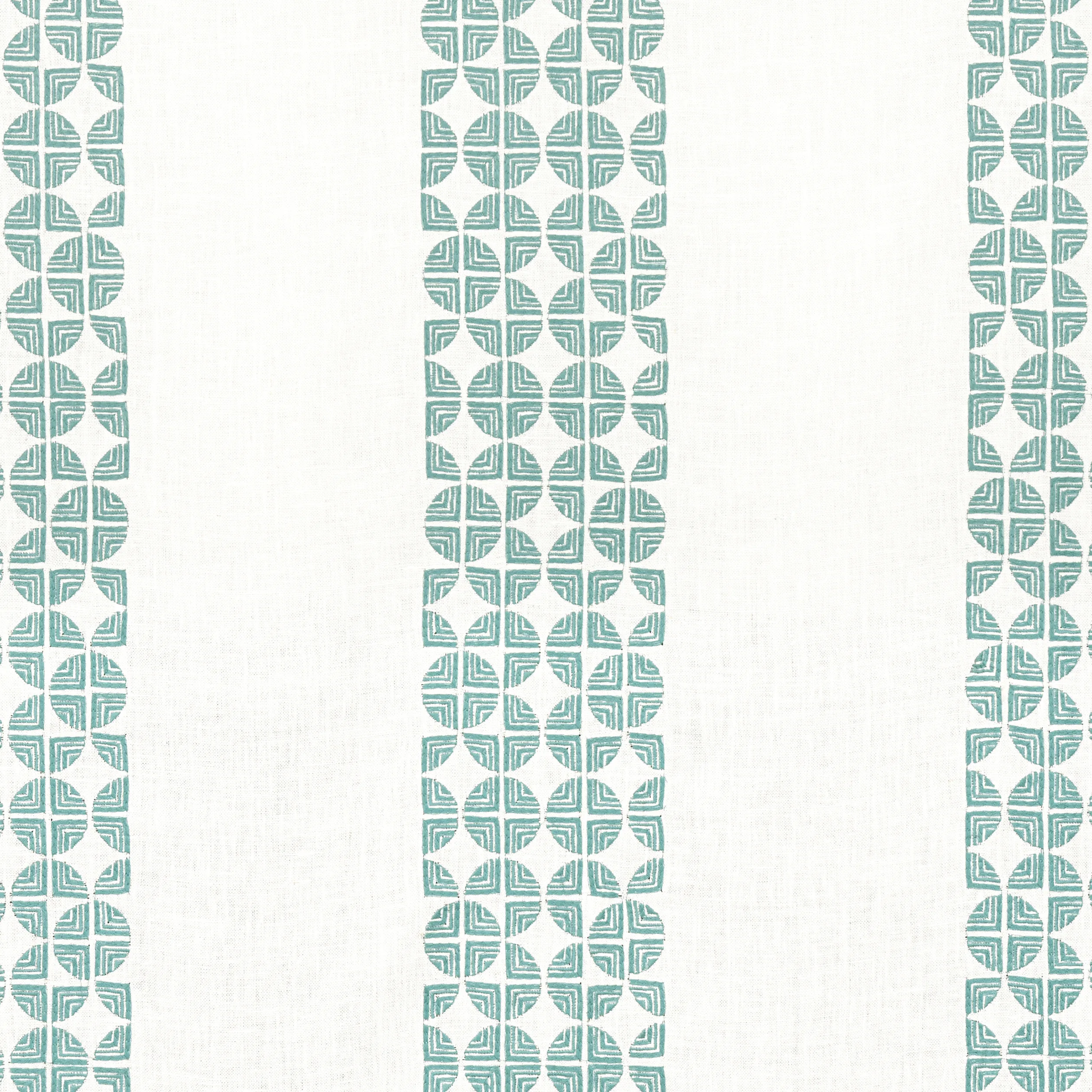 AW23129 | Fairmont Stripe Embroidery – Teal