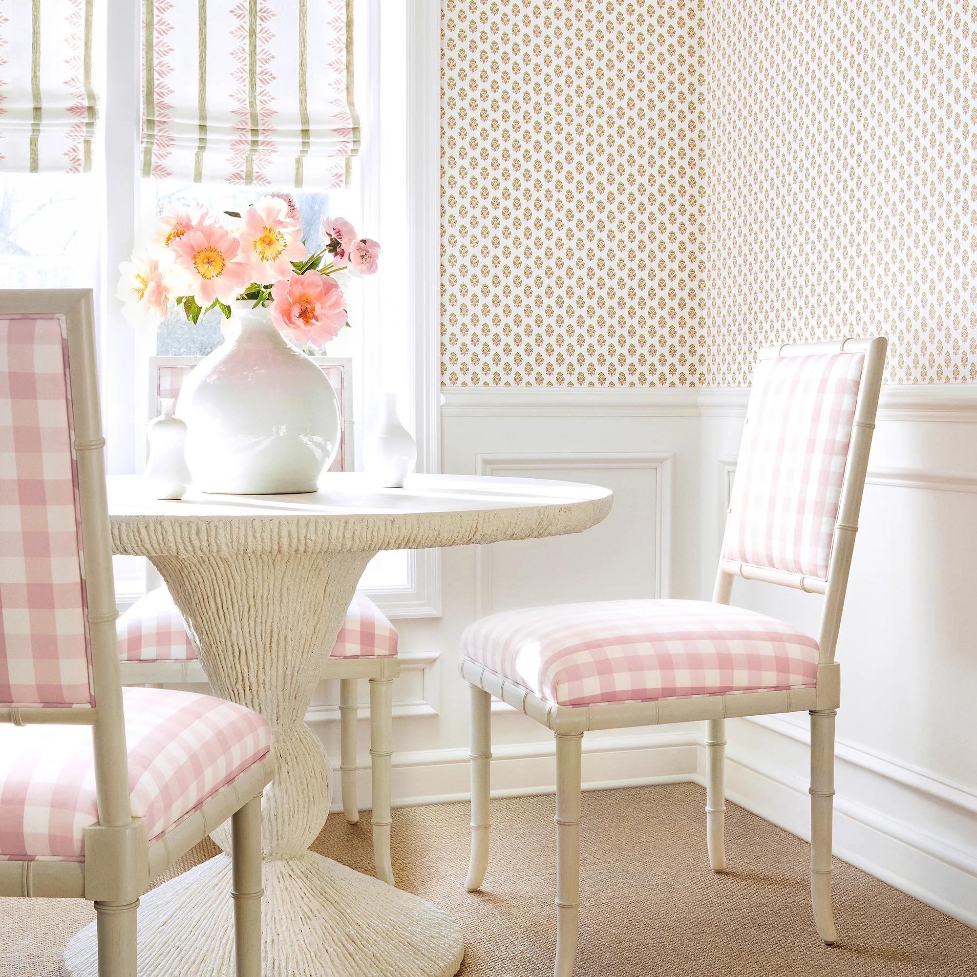 Anna French Fern Stripe in Blush (AF15100)