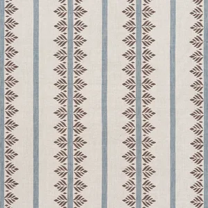 Anna French Fern Stripe in Brown and Slate (AF15106)