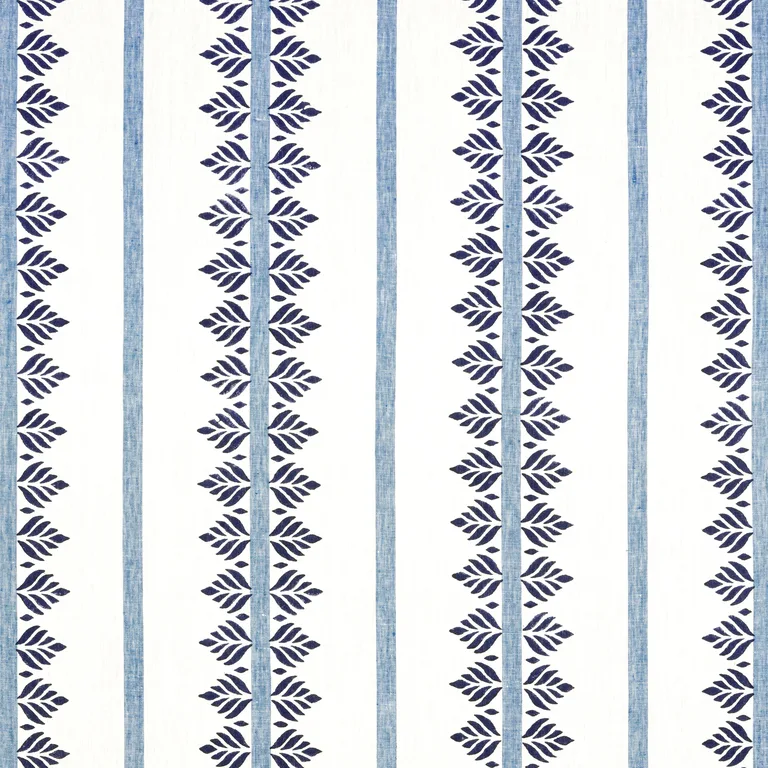 Anna French Fern Stripe in Navy (AF15101)