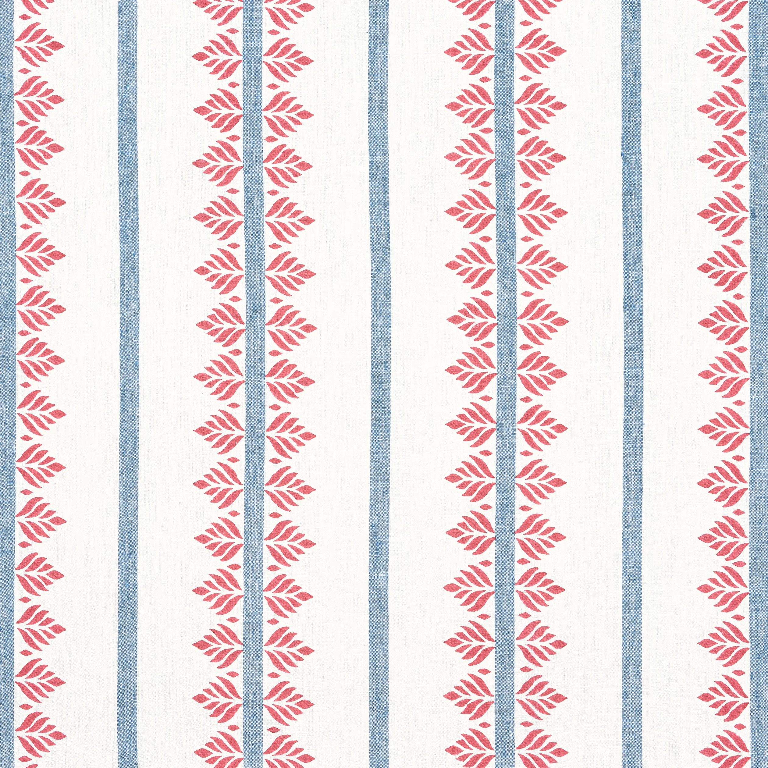 AF15105 | Fern Stripe – Red and Blue