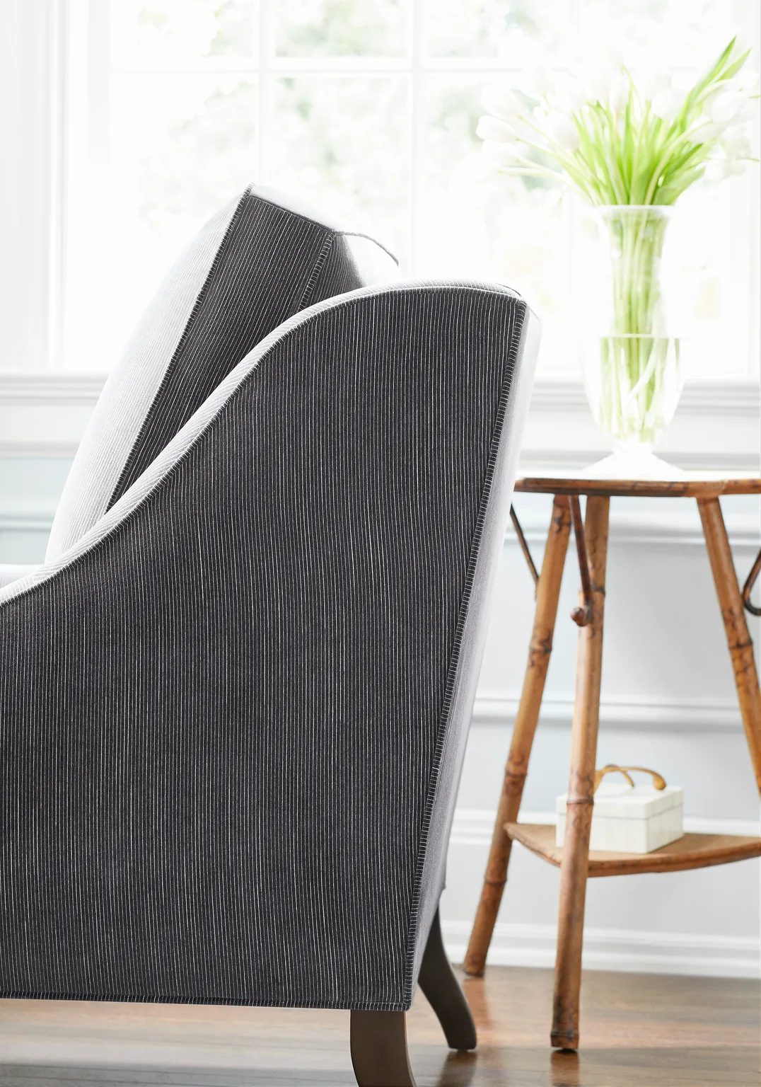 Thibaut Fino Velvet in Smoke (W8150)