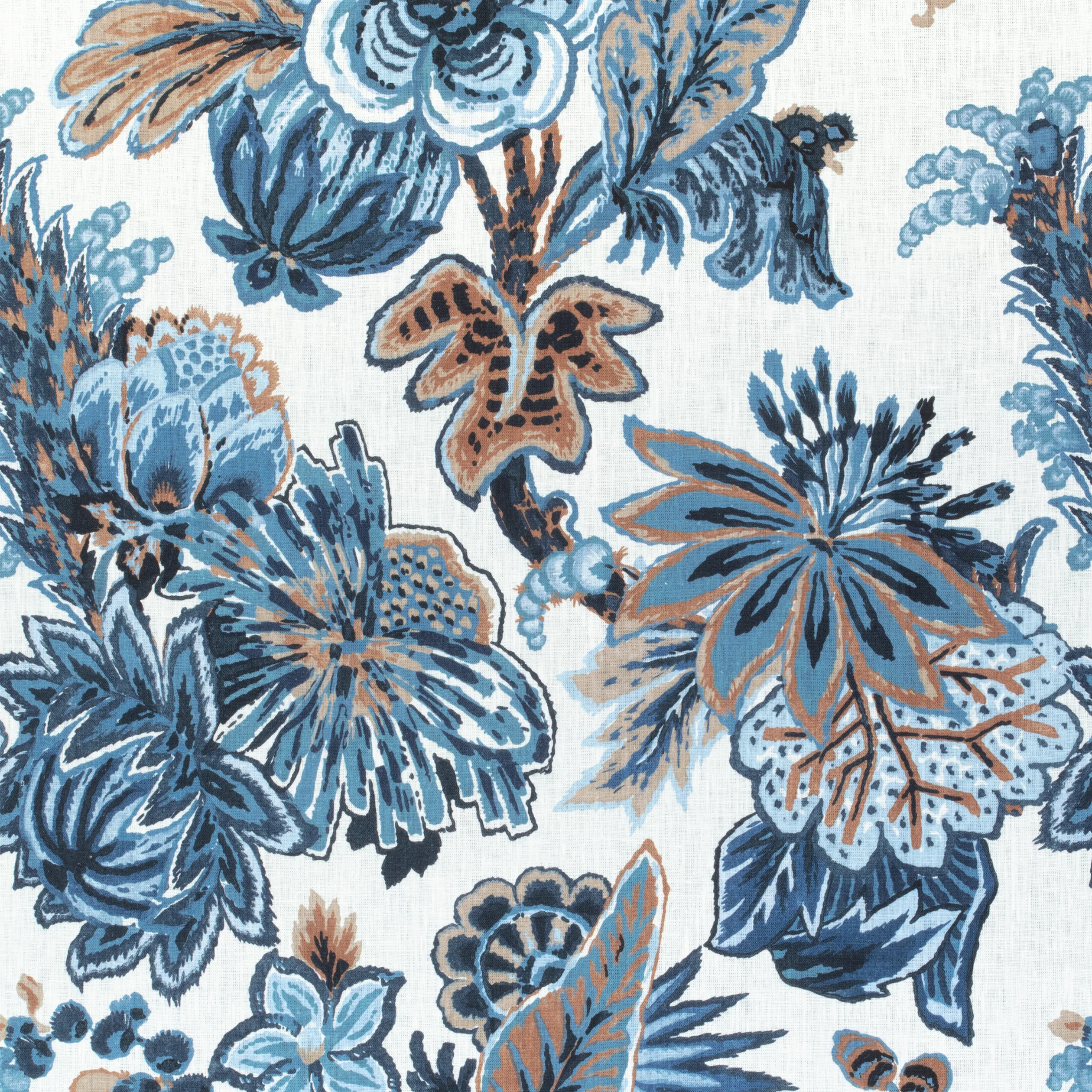 F910213 | Floral Gala – Navy and White