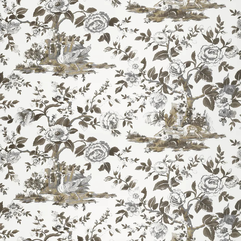 Thibaut Forest Lodge in Brown and White (F910540)