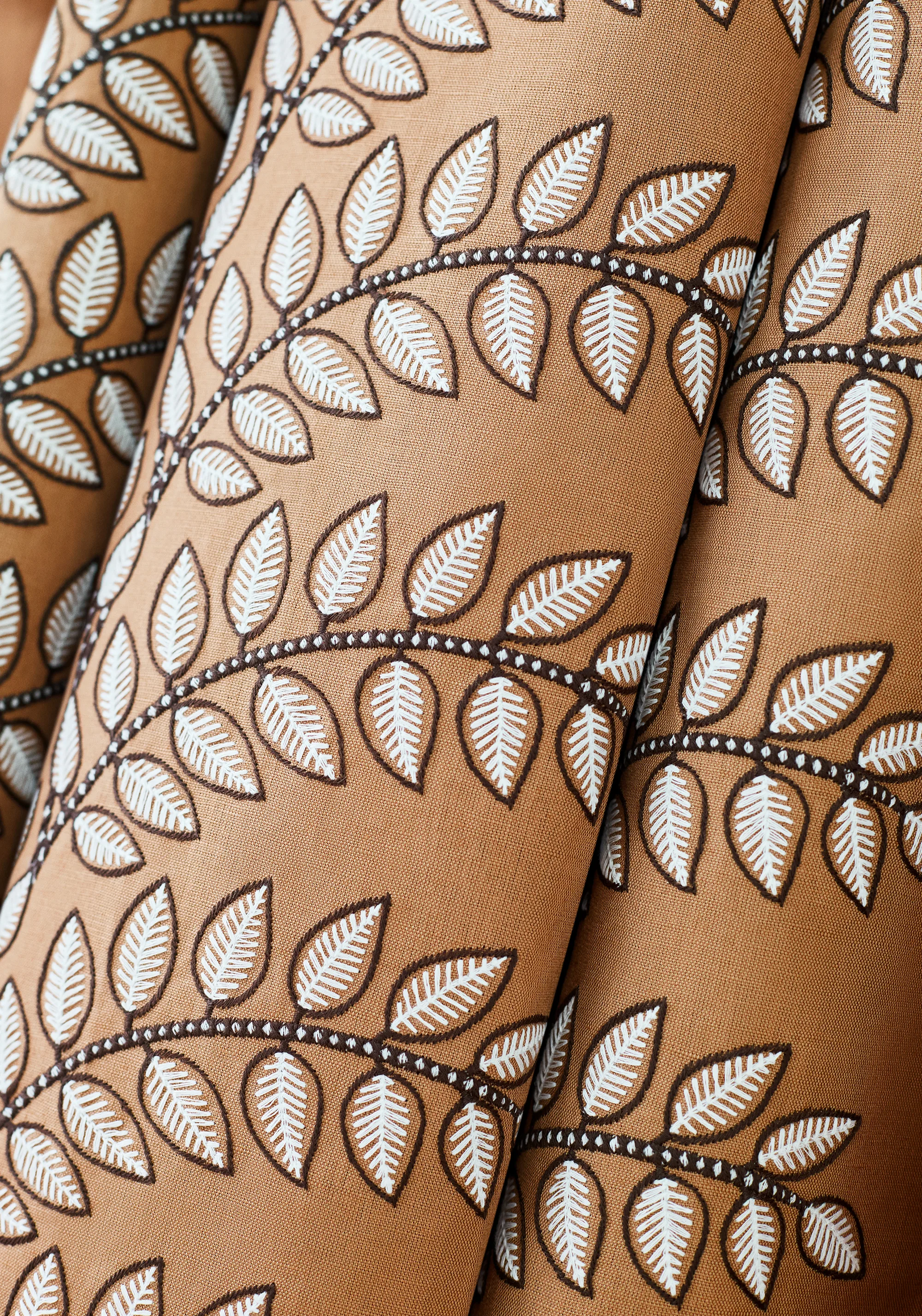 Anna French Frondescence Embroidery in Copper (AW16106)