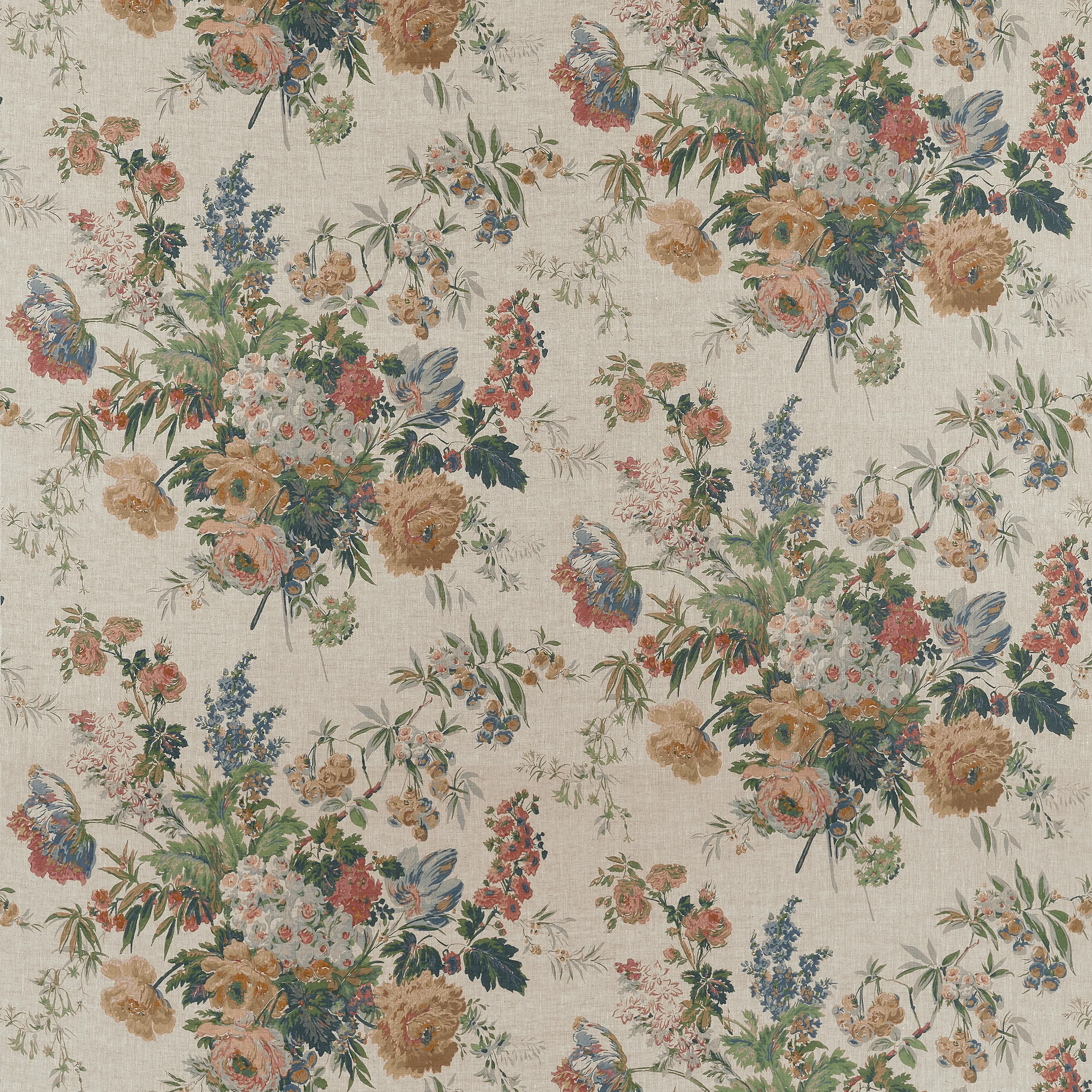 AF16133 | Garden Club – Apricot and Slate