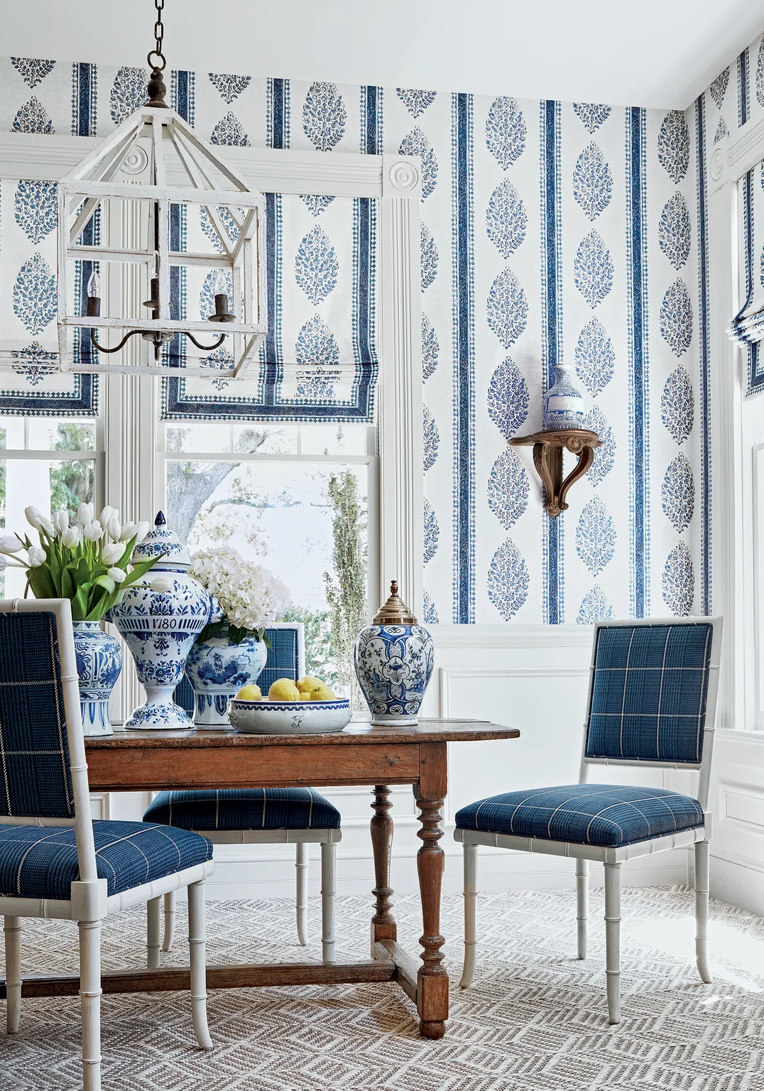 Thibaut Grassmarket Check in Navy (W710201)