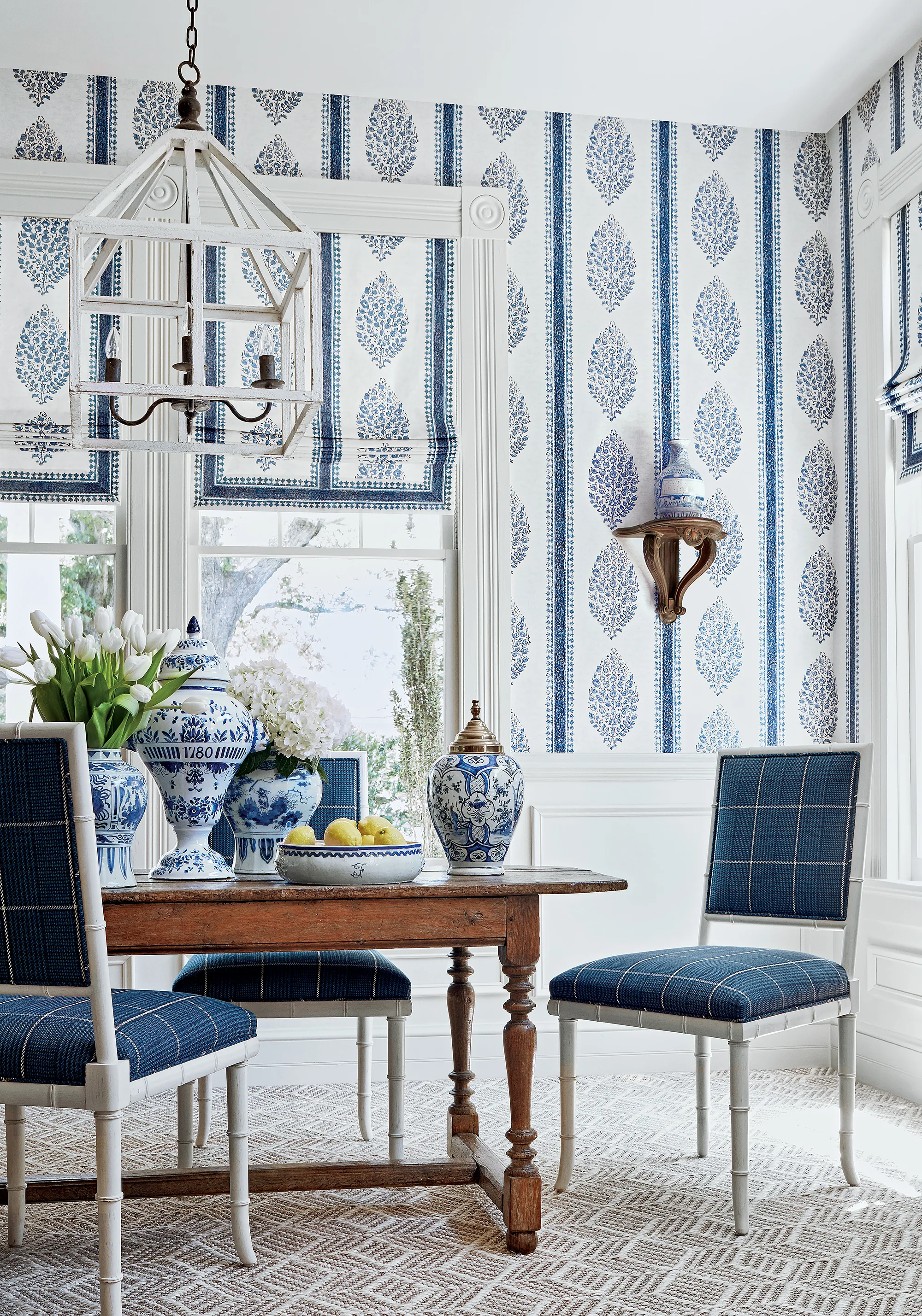 Thibaut Grassmarket Check in Navy (W710201)