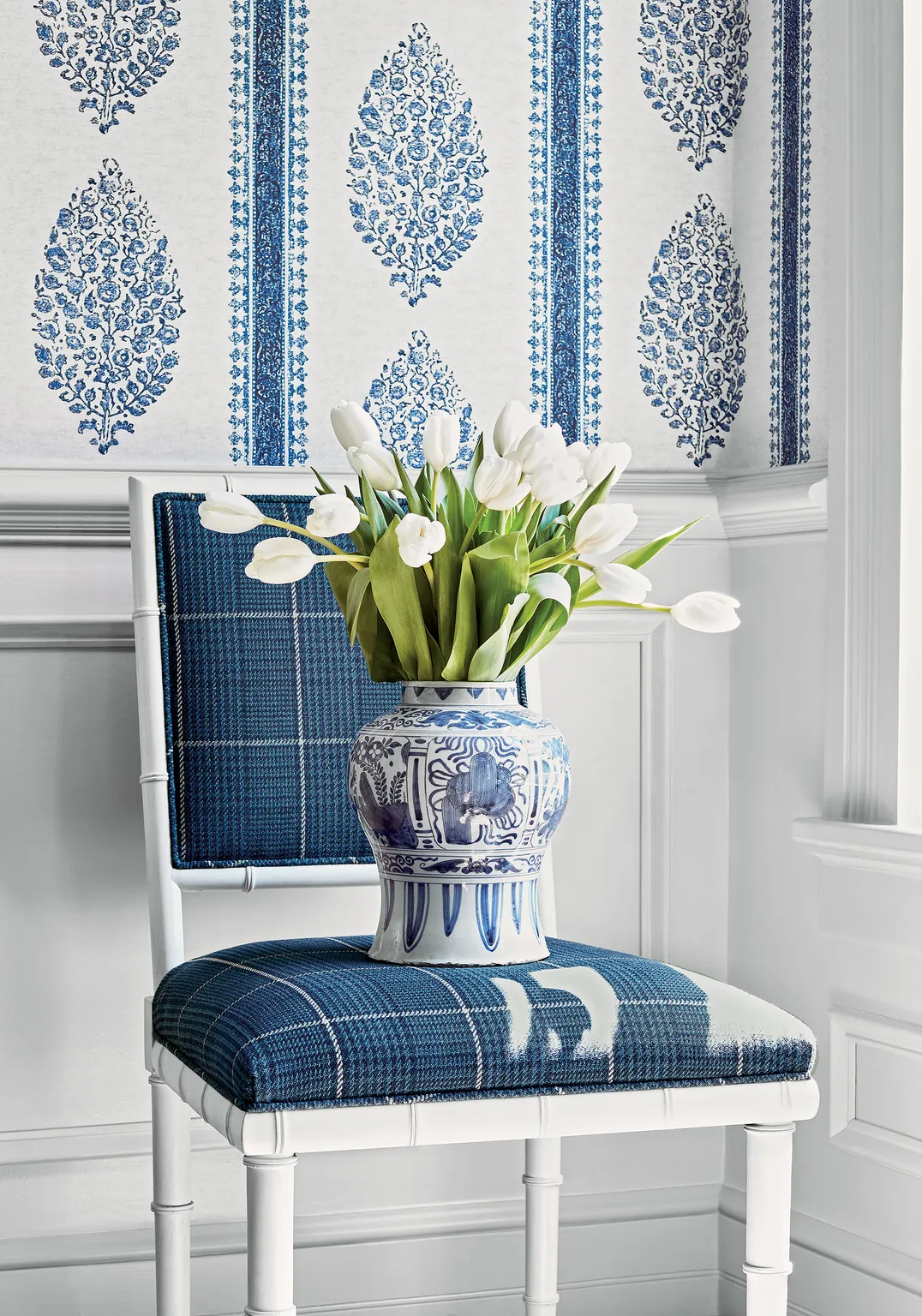 Thibaut Grassmarket Check in Navy (W710201)