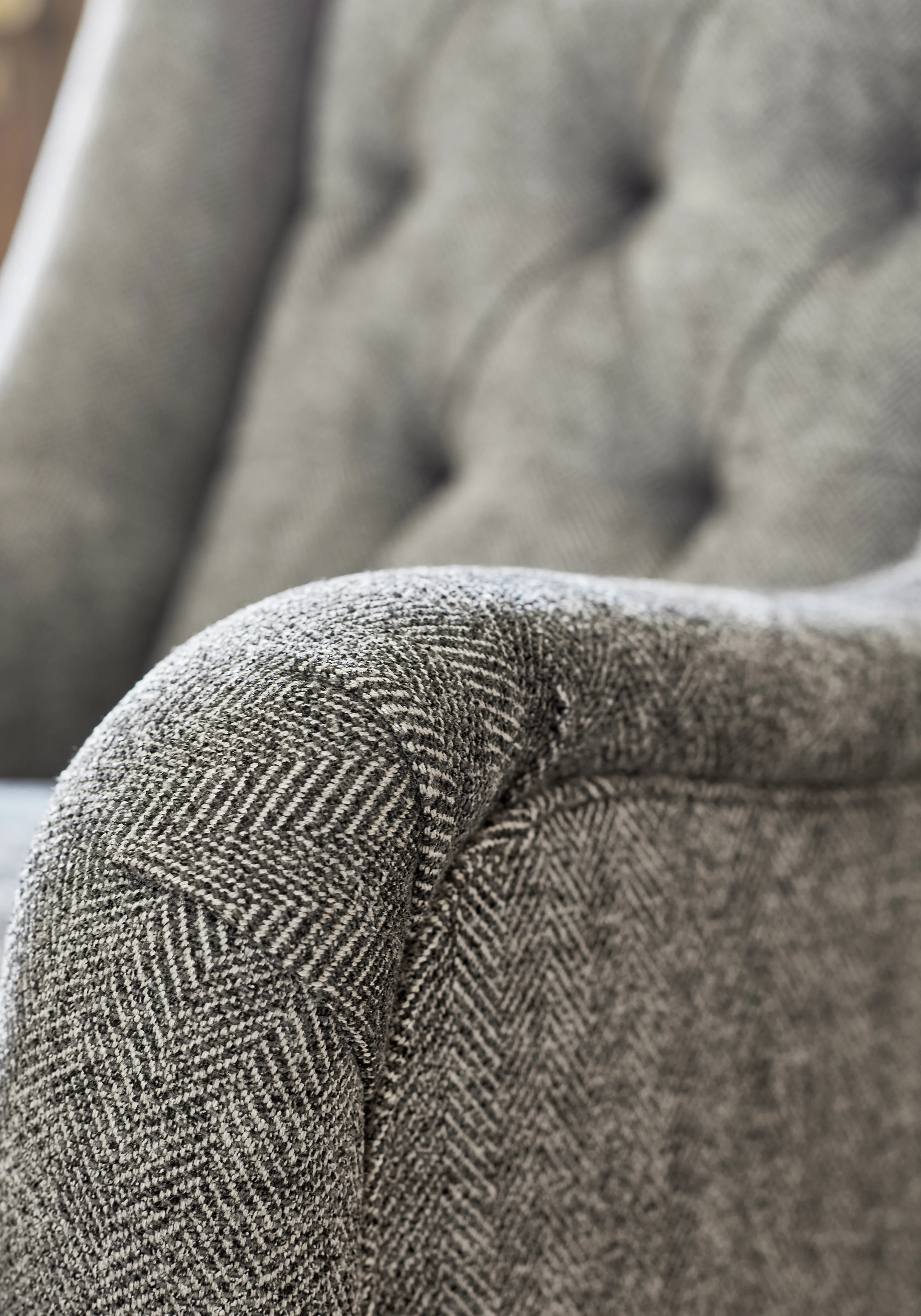 Thibaut Hadrian Herringbone in Charcoal (W80713)