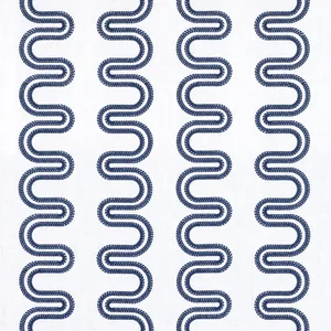 Anna French Herriot Way Embroidery in Navy on White (AF9636)
