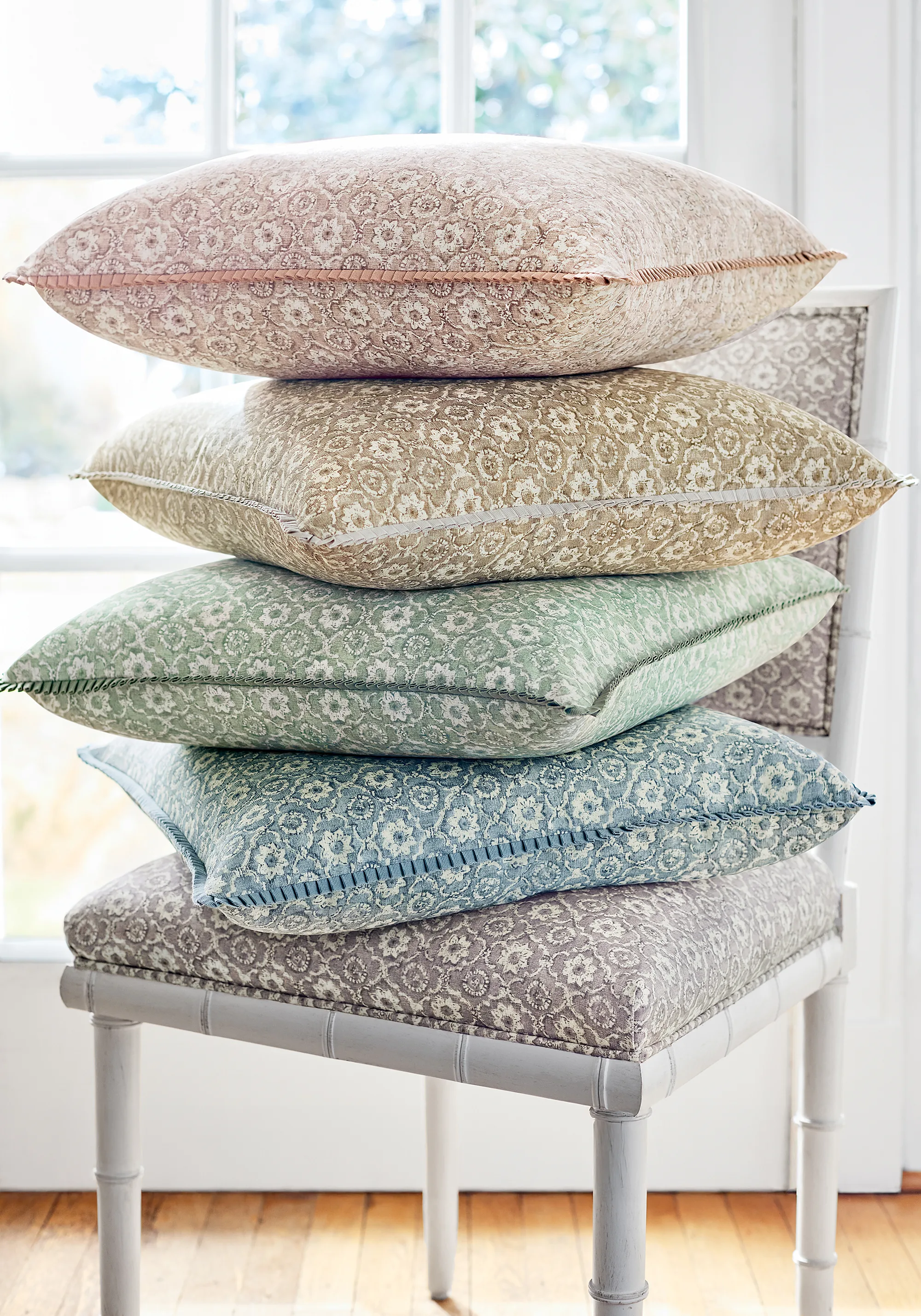 Anna French Holly Trellis in Sage (AF16124)