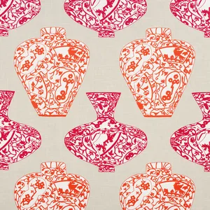 Thibaut Imari Vase in Orange and Pink (F913123)