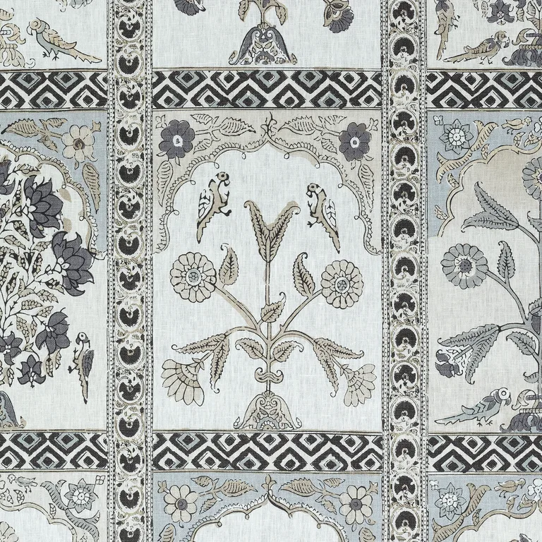Thibaut Indian Panel in Black and White (F910630)