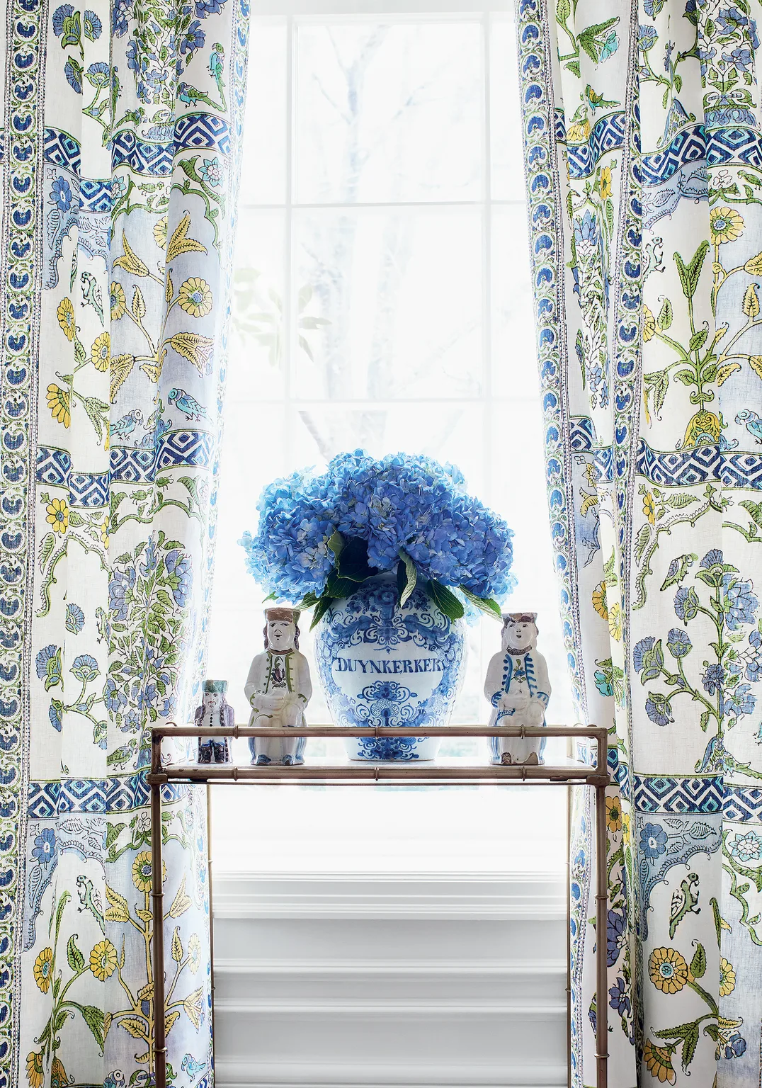 Thibaut Indian Panel in Blue and Yellow (F910628)