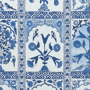 Thibaut Indian Panel in Blue (F910629)