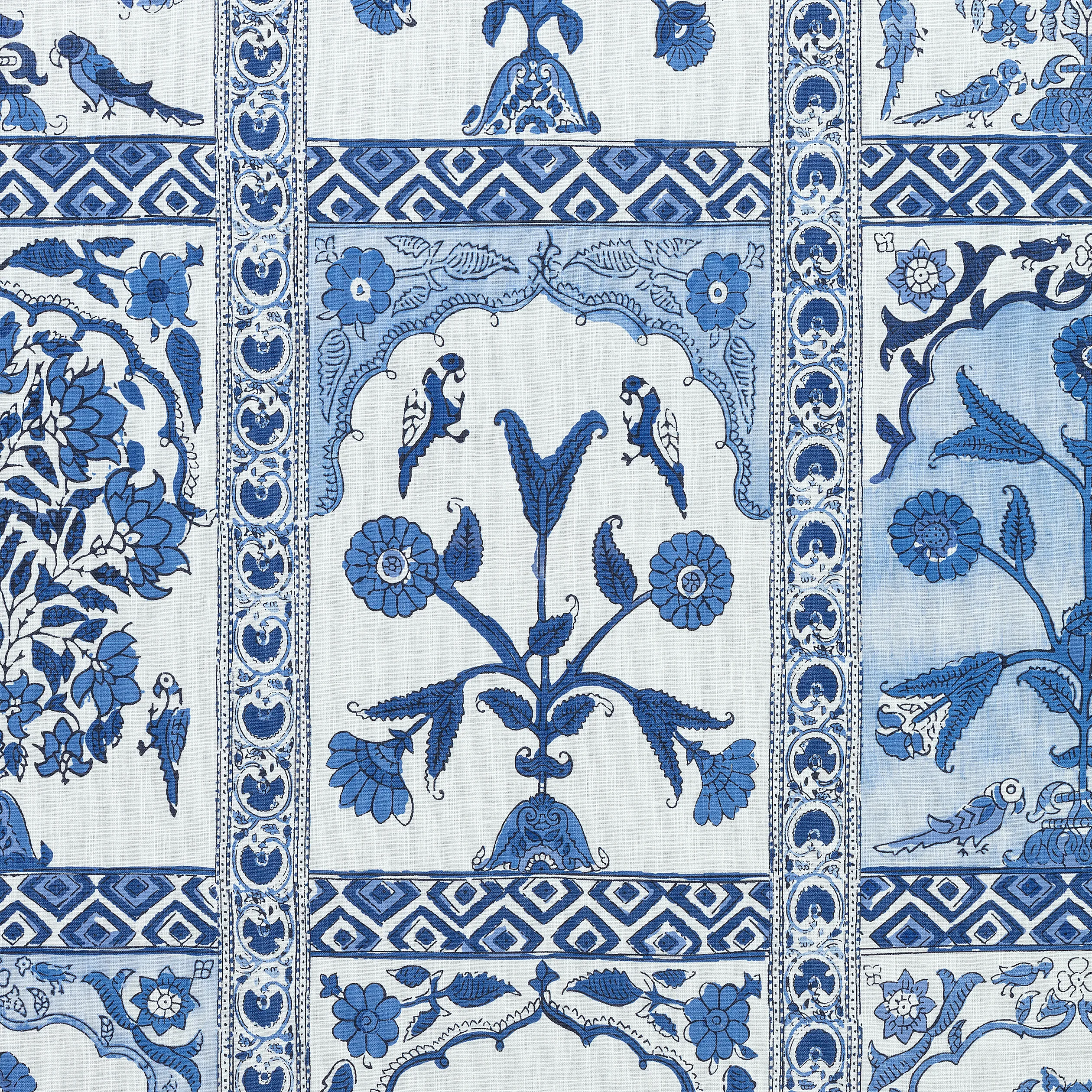 Thibaut Indian Panel in Blue (F910629)