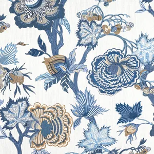 Thibaut Indienne Jacobean in Blue and White (F936418)