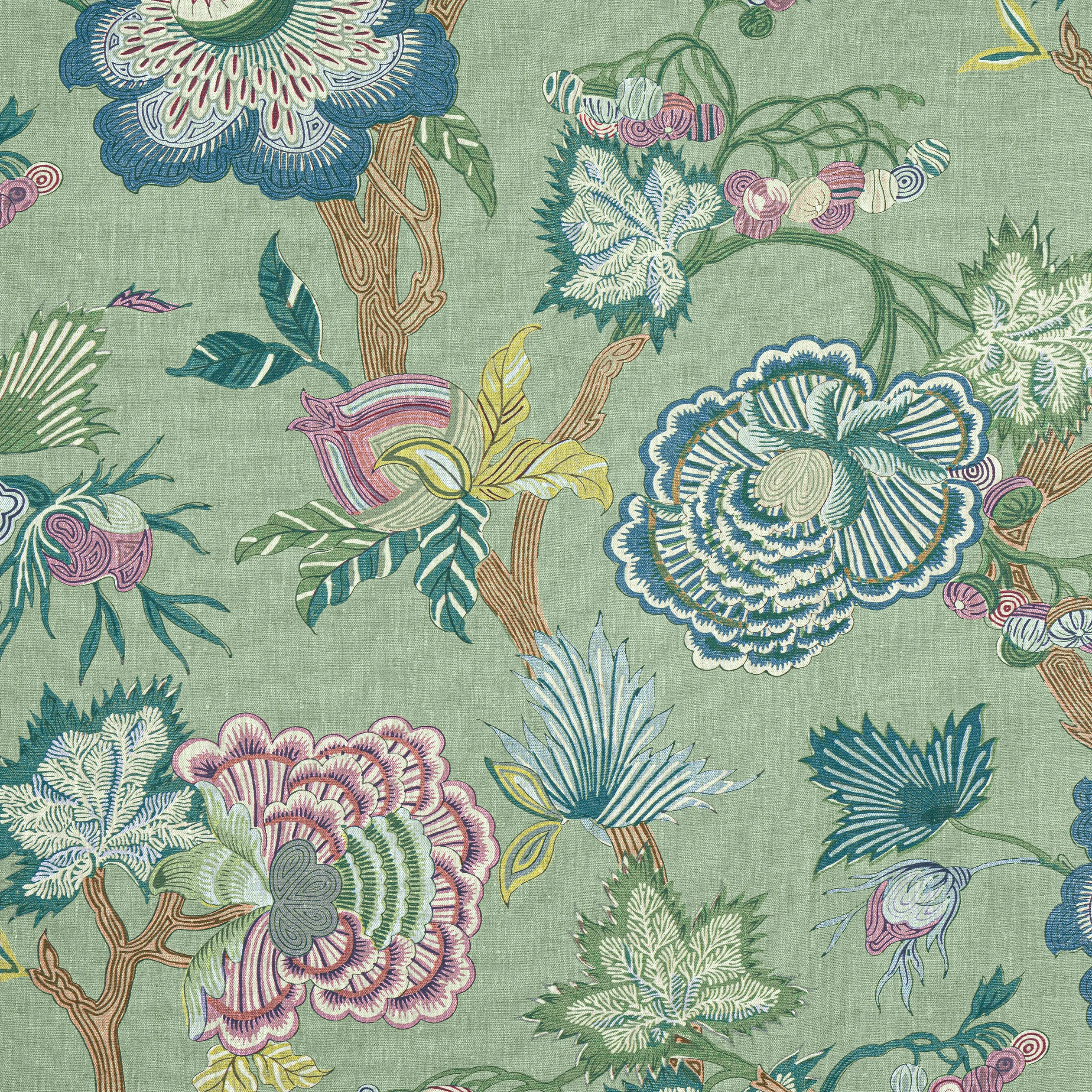F936416 | Indienne Jacobean – Green