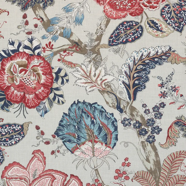 Anna French Kalamkari in Blue and Red (AF78742)