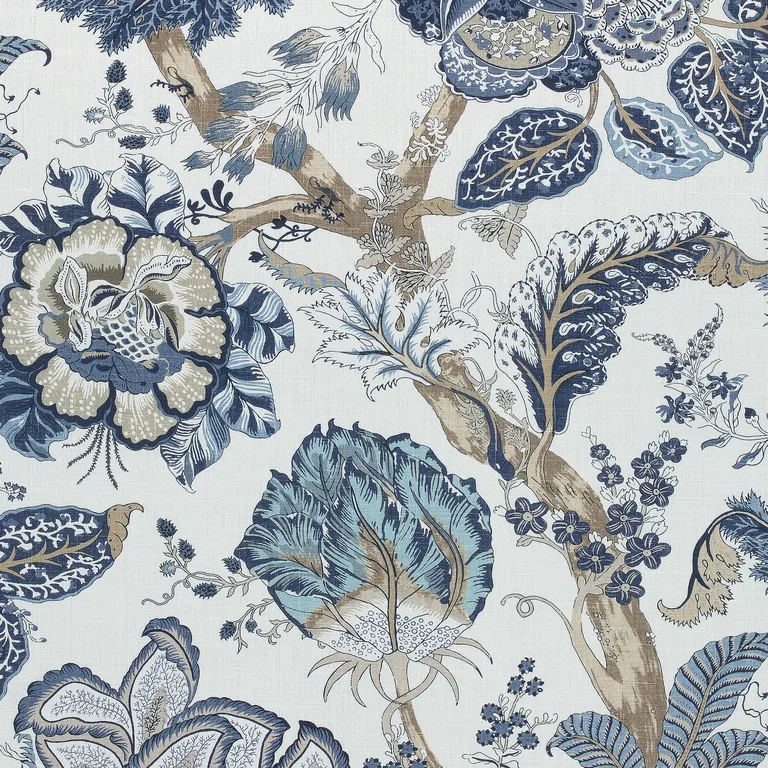 Anna French Kalamkari in Blue and White (AF78738)