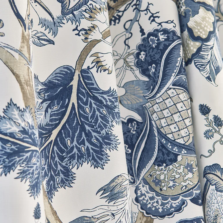 Anna French Kalamkari in Blue and White (AF78738)