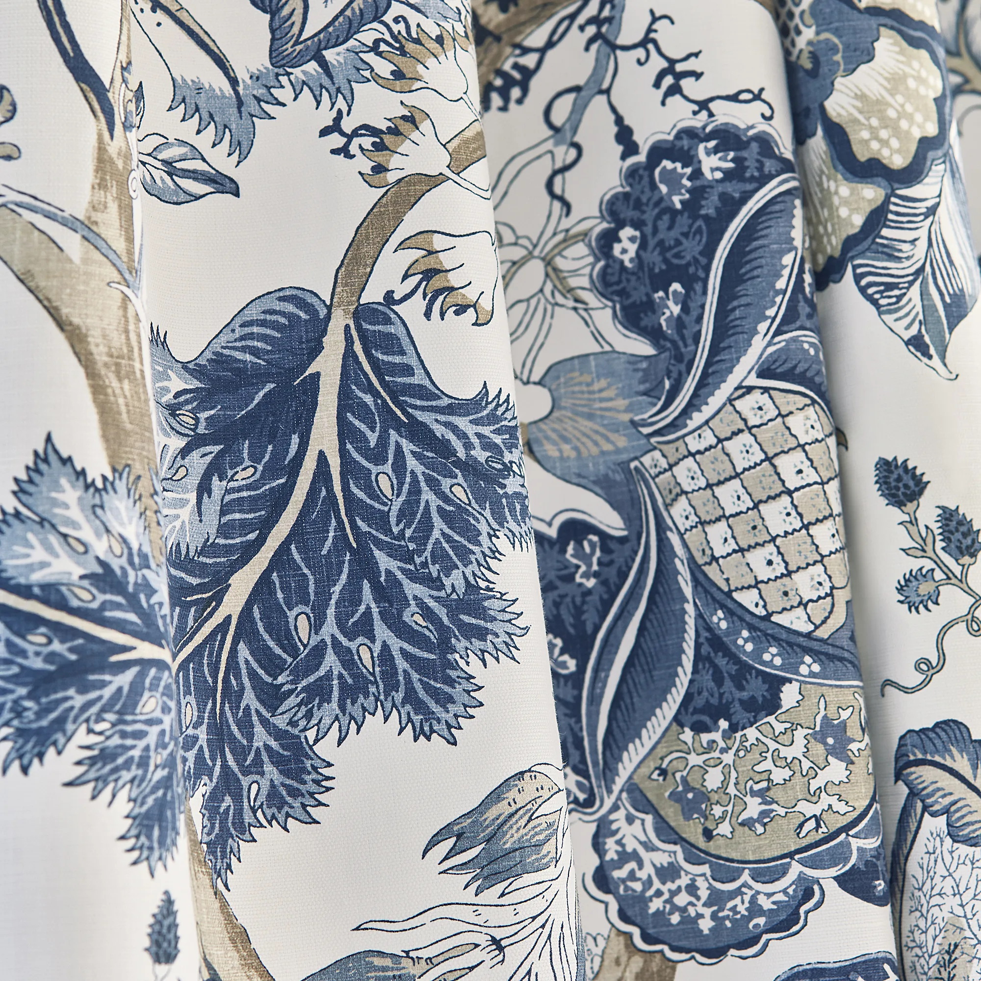 Anna French Kalamkari in Blue and White (AF78738)