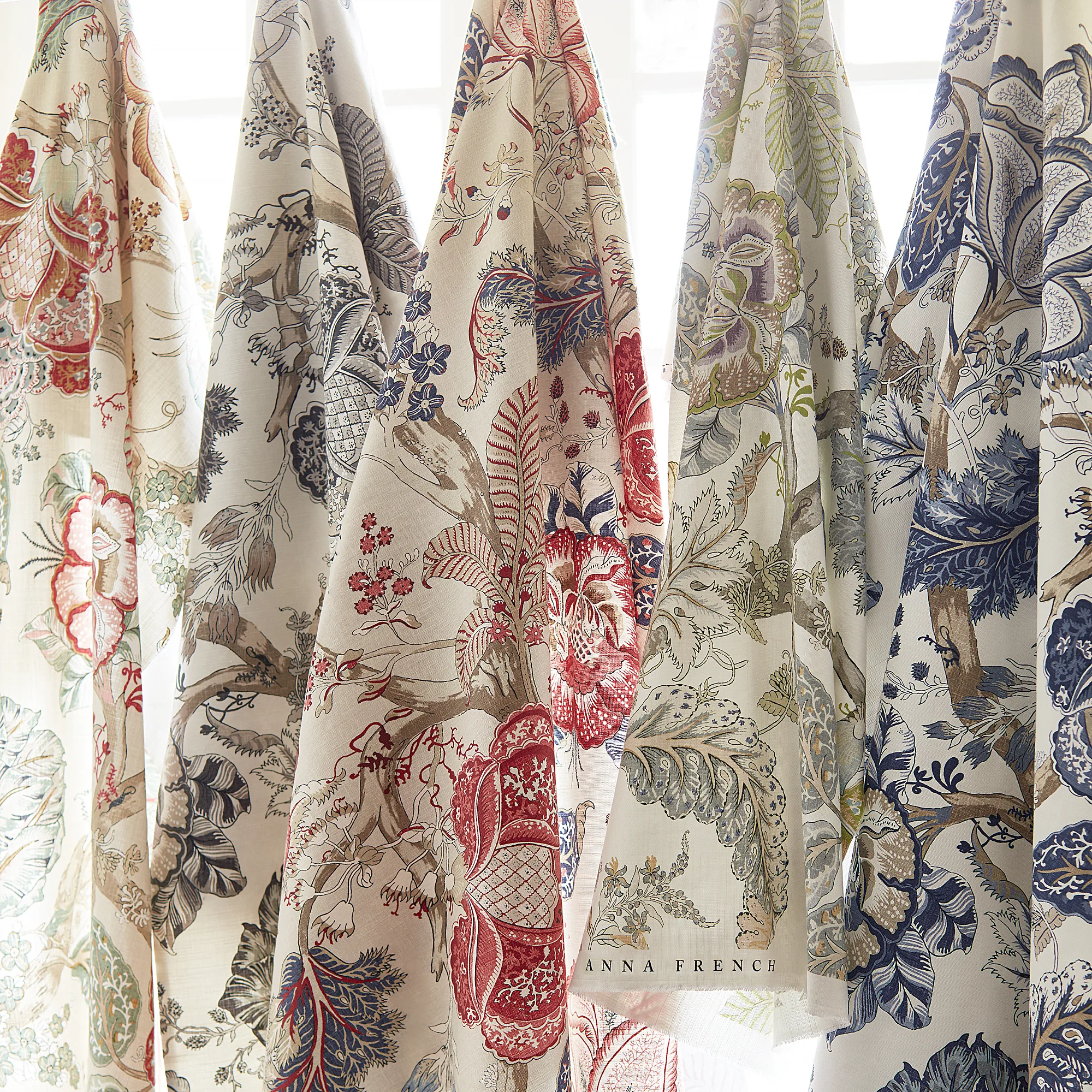 Anna French Kalamkari in Yellow and Aqua (AF78740)