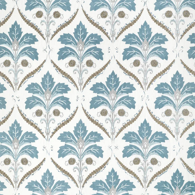 Thibaut Kendall Damask Embroidery in Mineral (W710509)