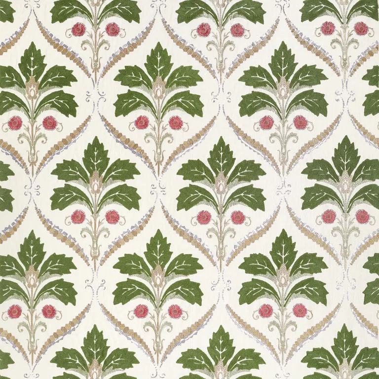 Thibaut Kendall Damask Embroidery in Olive (W710508)
