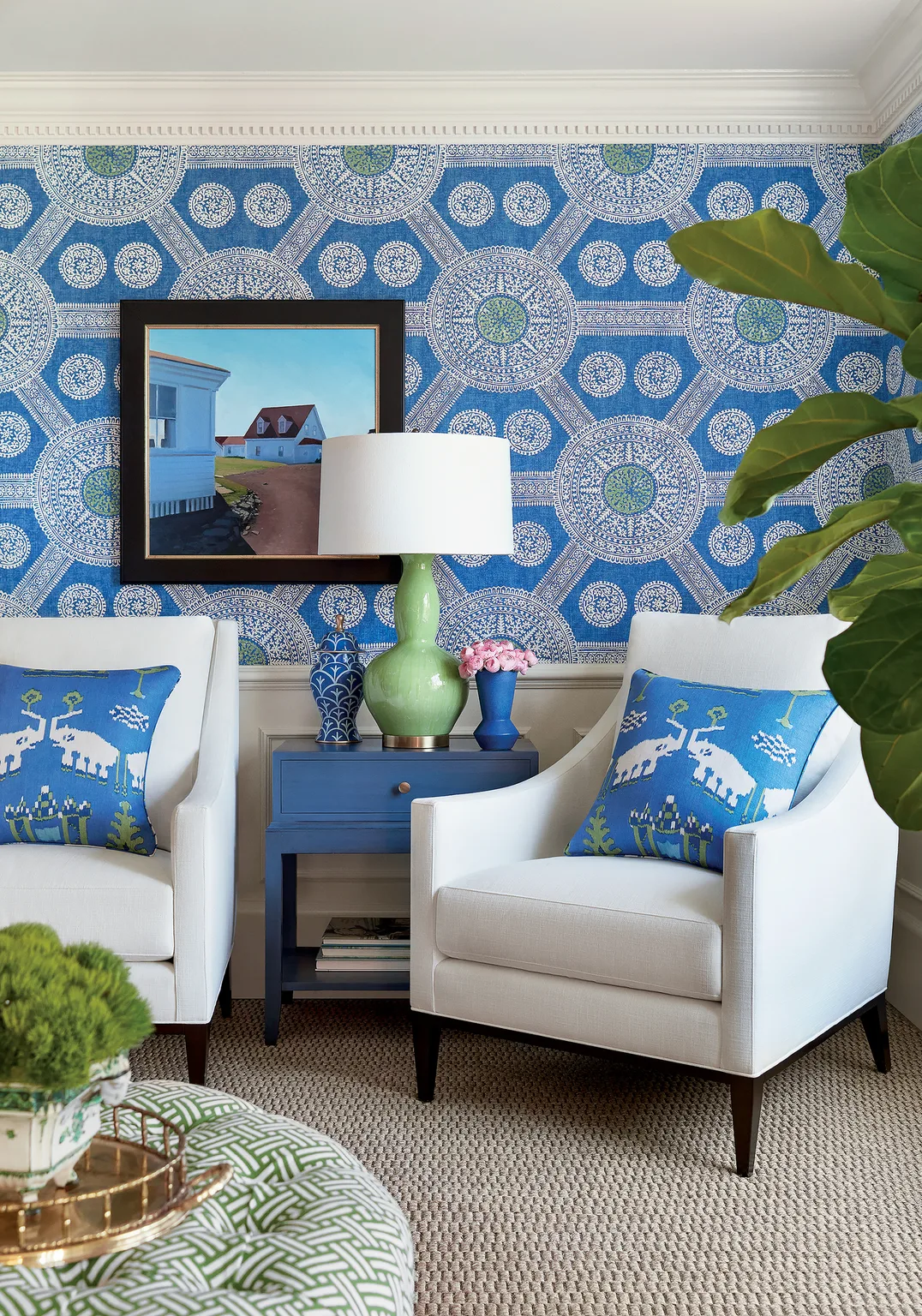 Thibaut Kingdom Parade in Blue and Green (F910642)
