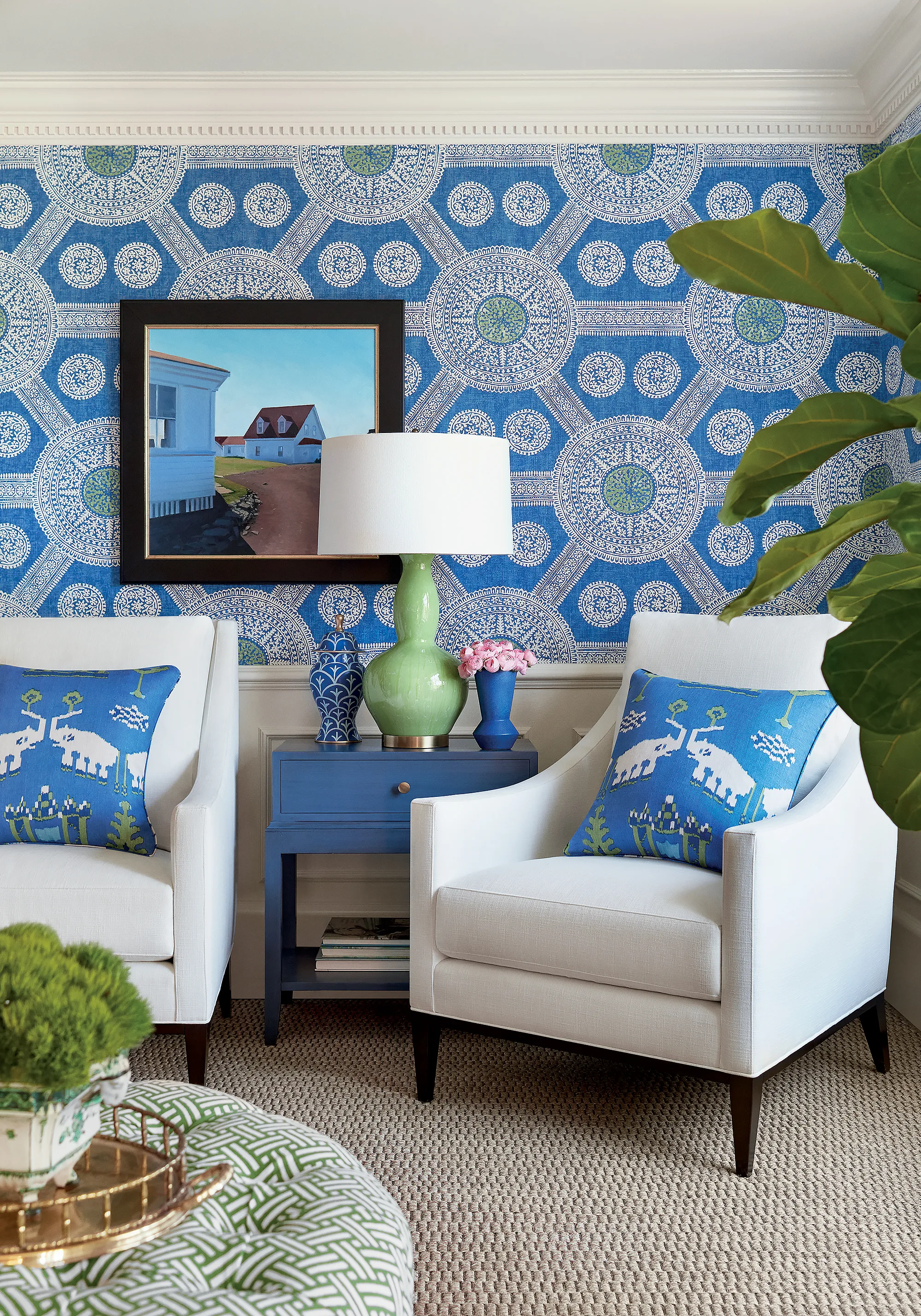 Thibaut Kingdom Parade in Blue and Green (F910642)