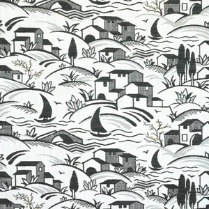 Thibaut Landmark in Charcoal and Sand (W73523)