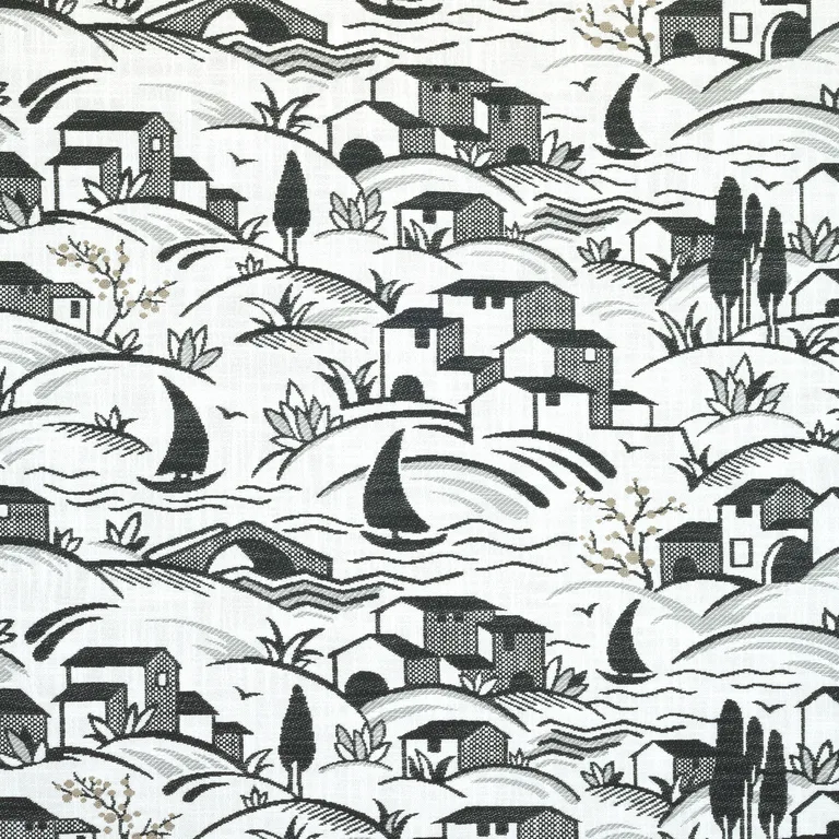 Thibaut Landmark in Charcoal and Sand (W73523)