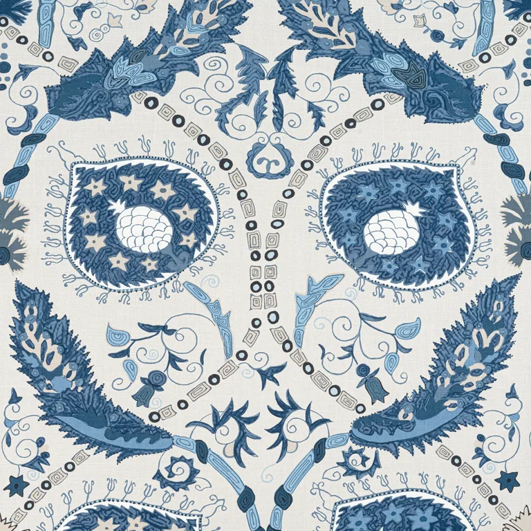 Thibaut Lewis in Blue and Beige (F913218)