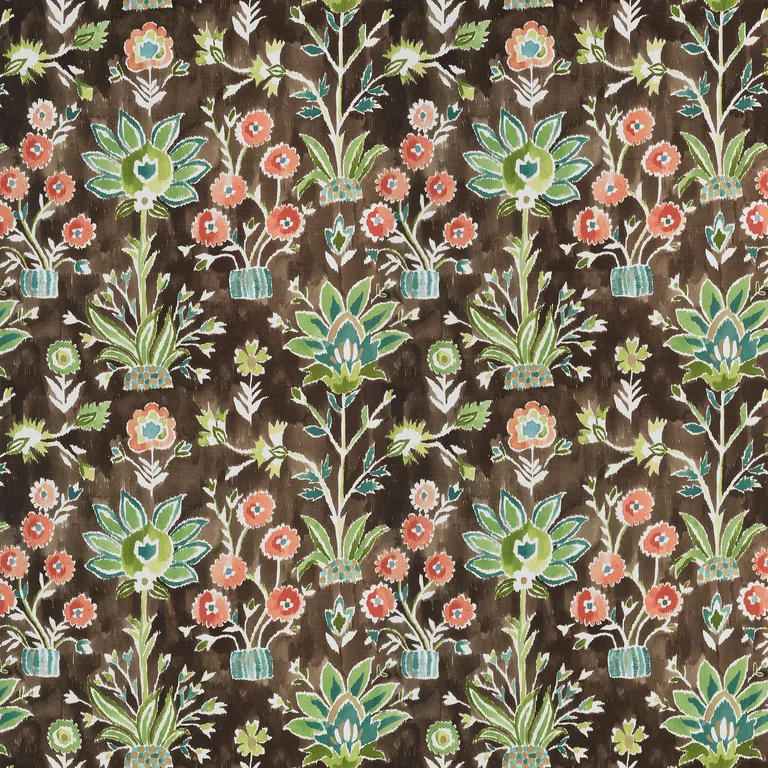 Thibaut Lilia Print in Chocolate (F711119)