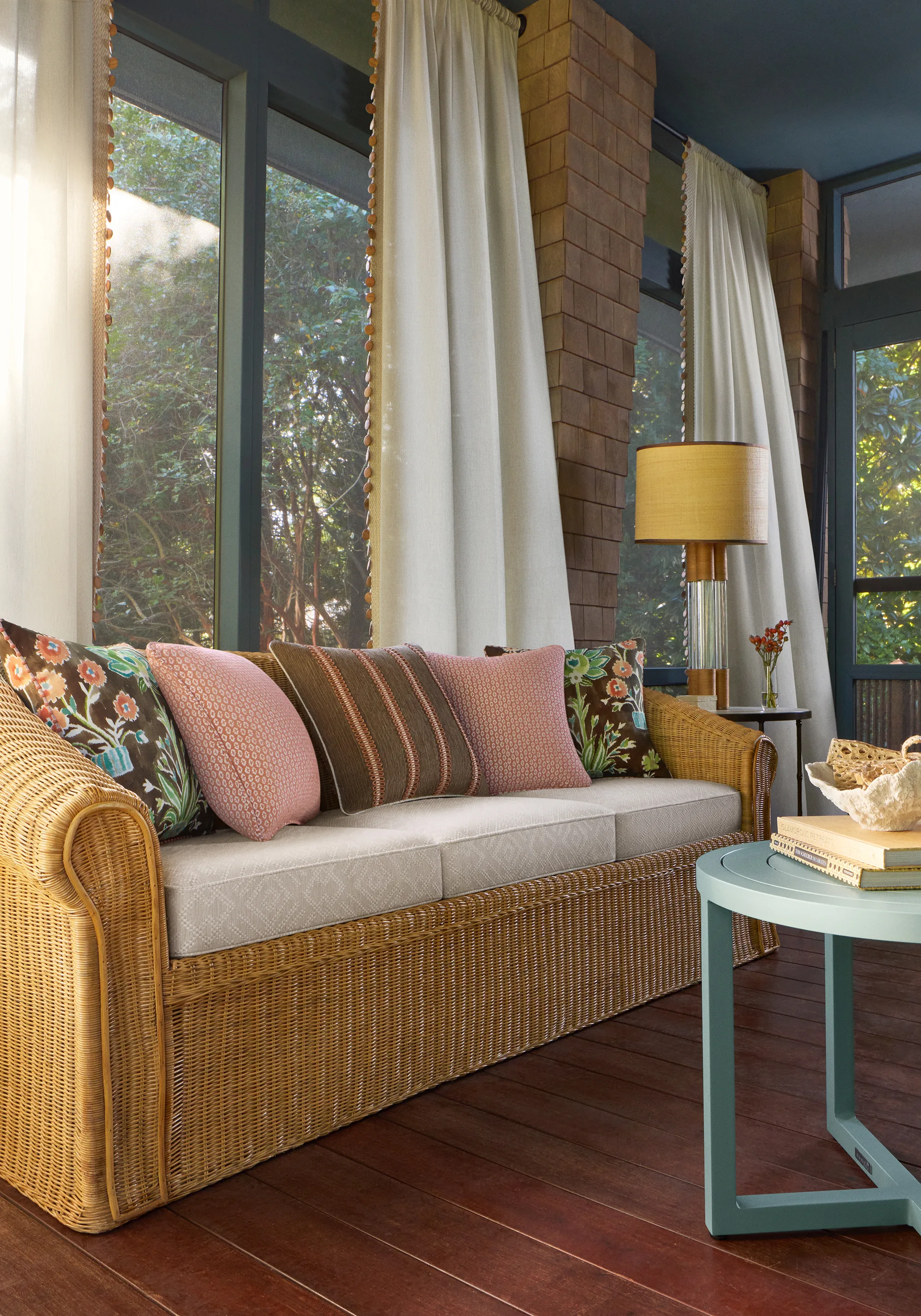 Thibaut Lilia Print in Chocolate (F711119)