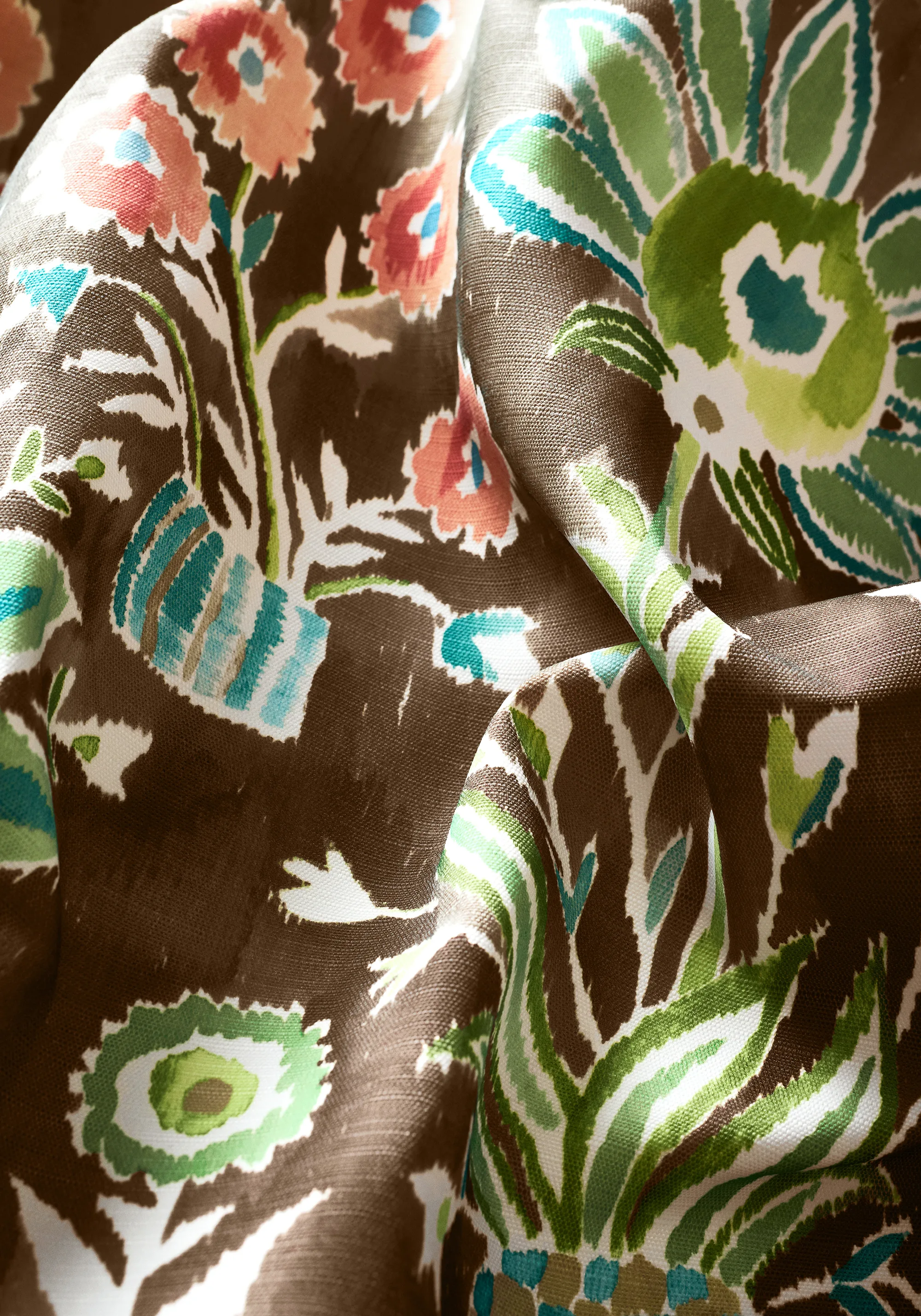 Thibaut Lilia Print in Chocolate (F711119)
