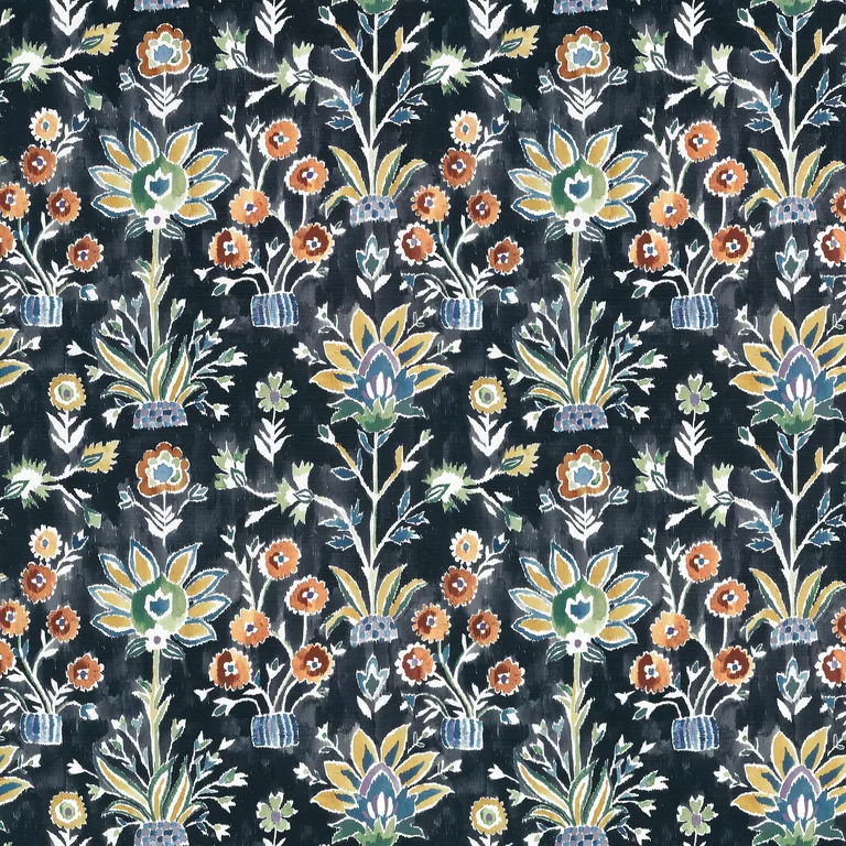 Thibaut Lilia Print in Ebony (F711120)
