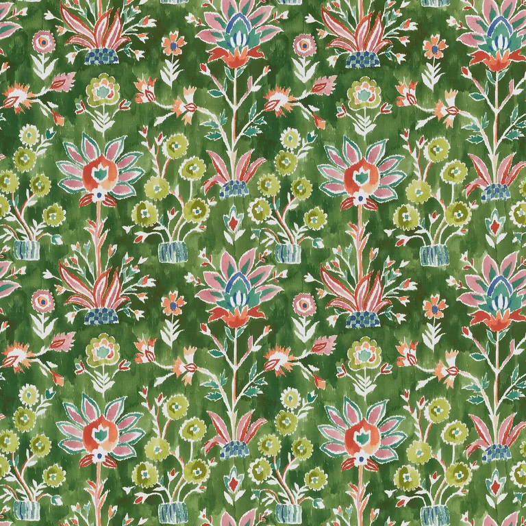 Thibaut Lilia Print in Kelly (F711118)
